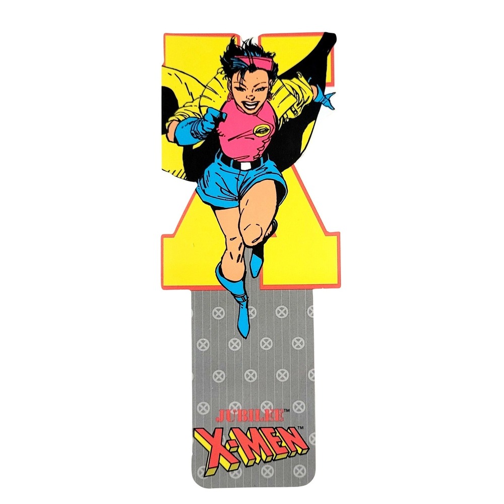 Vintage 90s X-Men Jubilee Bookmark die-cut Marvel Girl USA 1994 Antioch KS 32387